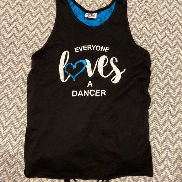 Trendy Trends “Everyone Loves a Dancer” Black Lace Cutout Tank Top Size M - Picture 1 of 6